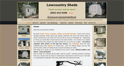 Desktop Screenshot of lowcountrysheds.com